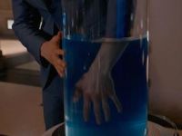 Dark water hides non-organic material