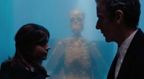 Clara and the Doctor in the water mausoleum
