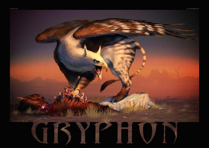 Gryphon by Akeiron on deviantART. Griffins maintain a love/hate relationship with horses.