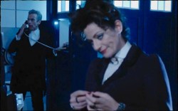 Missy tells the Doctor he would go to Hell for Clara if she asked him to