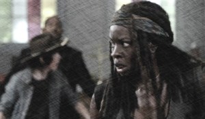 michonne in church pix pencil 2