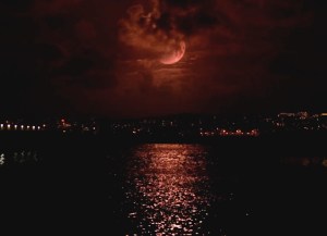 Blood moon over the Big Easy