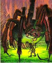 Shelob and Sam by Roger Garland