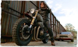 Daryl is livin' large on his new hog