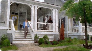 Carol tell Daryl to take a shower, while Daryl tells she looks ridiculous. How they tease.