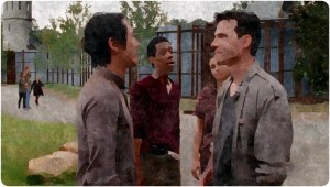 Glenn Aiden Fight Remember The Walking Dead