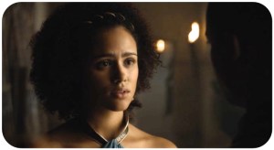 Missandei talks to Greyworm Game of Thrones The Wars to Come