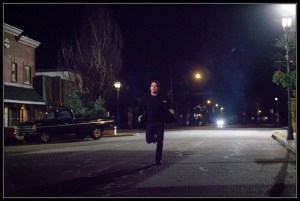 Ethan running Wayward Pines Betrayal
