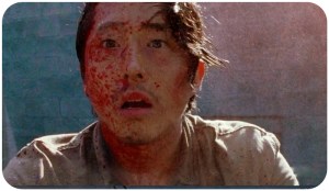 Glenn blood spatter The Walking Dead Thank You