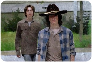 Ron Anderson Carl Grimes The Walking Dead Heads Up