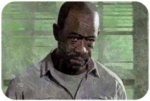 Morgan at meeting The Walking Dead Not Tomorrow Yet