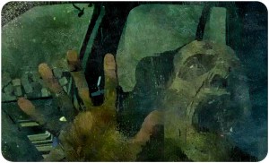 walker in car The Walking Dead Twice as Far