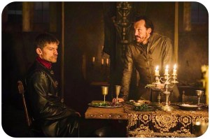 Jaimee Bronn dinner Game of Thrones The Winds of Winter