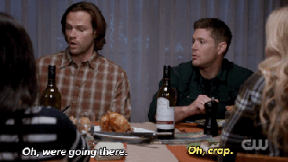 Sam Dean dinner with Jody oh crap
