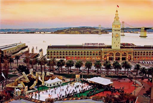 Ferry Building/Embarcadero Ice Rink  Winter 2003-4