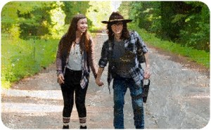 enid-carl-roller-skating-the-walking-dead-go-getters