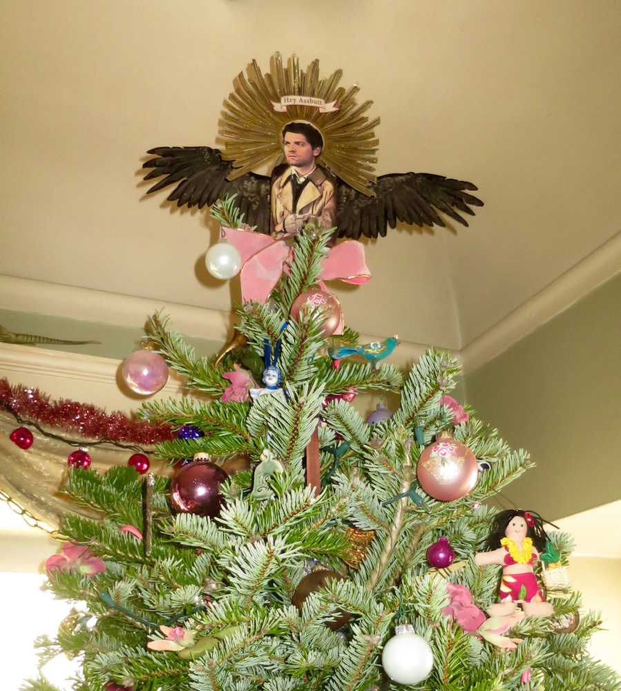 Castiel ornament signed at SPNSF