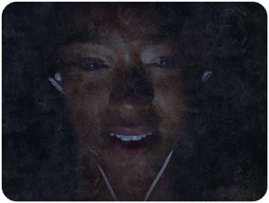 Sasha headphones The Walking Dead First Day