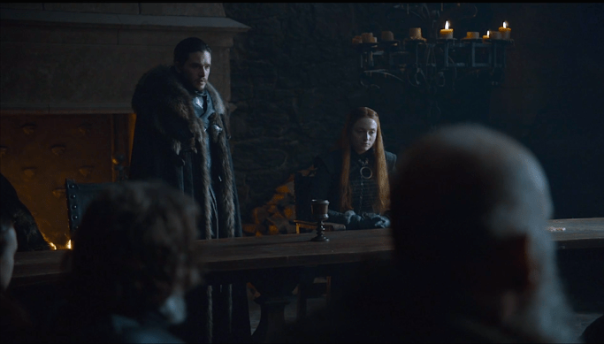 Jon Snow Sansa Stark Game of Thrones Dragonstone.png