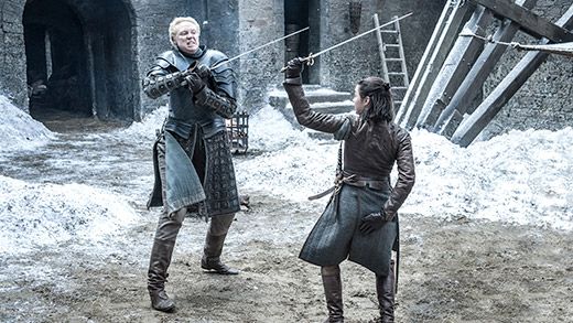 Brienne Arya Stark Game of Thrones The Spoils of War