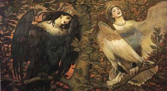Viktor Vasnetsov. Sirin (right) and Alkonost (left) Birds of Joy and Sorrow (1896)