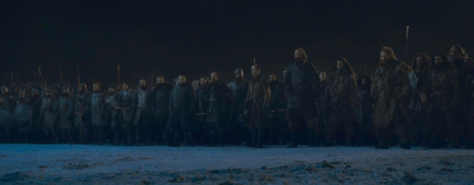 Battle line Game of Thrones The Long Night